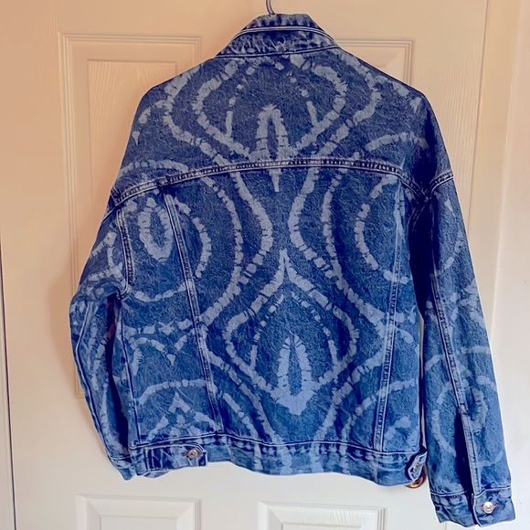 NWOT Bolongaro Trevor Sierra oversized tie dye denim jacket. Size Medium. - Picture 2 of 7